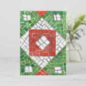 CARTE PLATE MOSAÏQUE DE FÊTES 5x7 / Verticale (Debout devant)