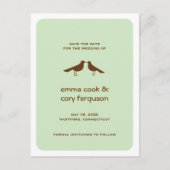 Carte plate personnalisée verte pour annoncer vos (Devant)