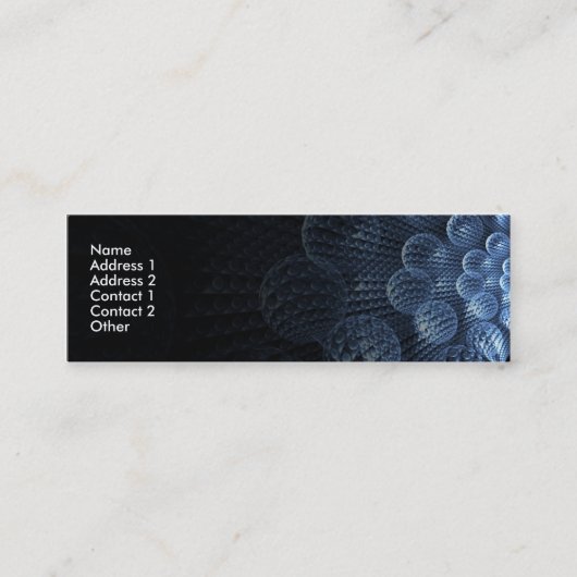 Carte plate pétillante de contact (Devant)