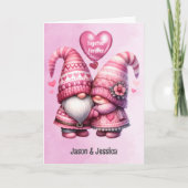 Carte plate pliable pour la Saint-Valentin avec gn (Devant)