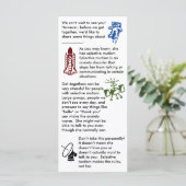 Carte plate pour fille rassemblée pour le mutisme (Debout devant)
