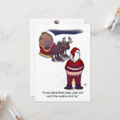 Carte plate pour le Père Noël avec des cookies (Devant/Arrière en situation)