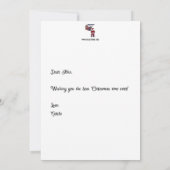 Carte plate pour le Père Noël avec des cookies (Dos)