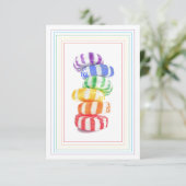 CARTE PLATE RAINBOW CANDY 3,5x5 (Debout devant)
