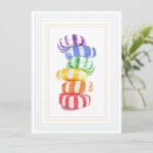 CARTE PLATE RAINBOW CANDY 5.5x7.5 (Debout devant)