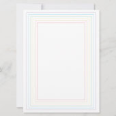 CARTE PLATE RAINBOW CANDY 6.5x8.75 (Dos)