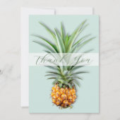 Carte plate remerciement ananas (Devant)