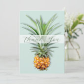 Carte plate remerciement ananas (Debout devant)