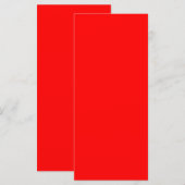 Carte plate rouge (Devant / Derrière)