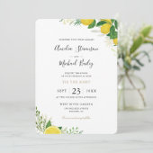 Carte plate simple pour invitation de mariage au c (Debout devant)