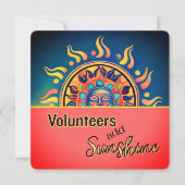 Carte plate soleil bénévole (Devant)