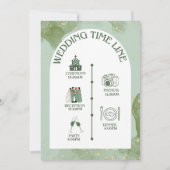 Carte plate vert sauge Invitation de mariage modif (Dos)