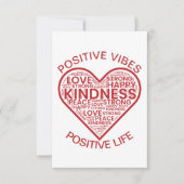 Carte plate Vibrations Positives Vie Positive (Devant)