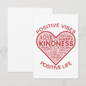 Carte plate Vibrations Positives Vie Positive (Devant / Derrière)
