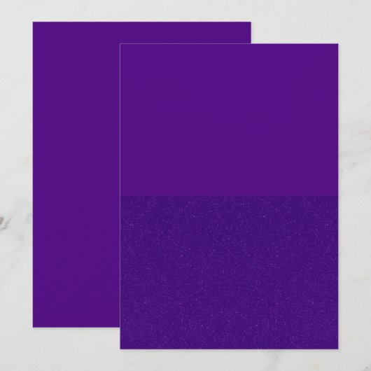 Carte plate violette – Dessus uni, dessous texturé (Devant / Derrière)