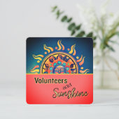 Carte plate Volontaire Soleil (Debout devant)