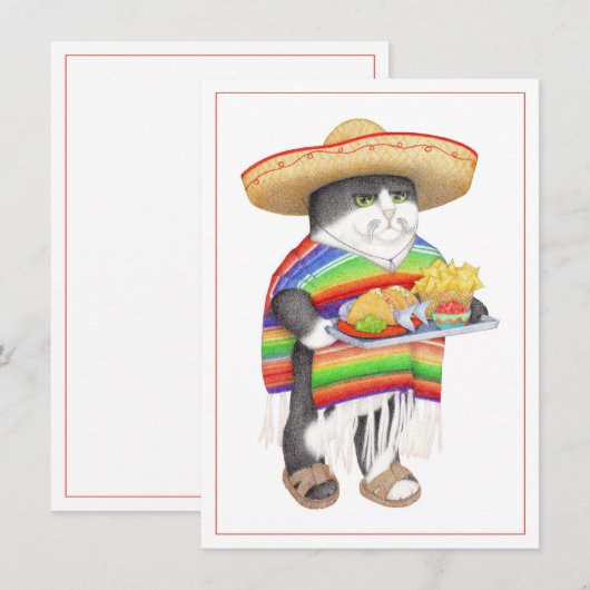 Carte plate WENDELITO CAT 4x5.6 (Devant / Derrière)