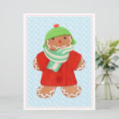 Carte plate WOOLIE GINGERPREAD 6,5 x 8,75 (Debout devant)