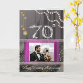 Carte Platinum 70e anniversaire Perles et pierres précie (Fleur jaune)