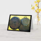 Carte Plats de paella suspendus (Fleur jaune)