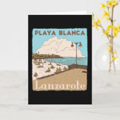 Carte Playa Blanca Lanzarote île des Canaries Plage Espa (Fleur jaune)