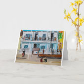 Carte Playa de la Malvarrosa Peinture d'Alfred Fox (Fleur jaune)