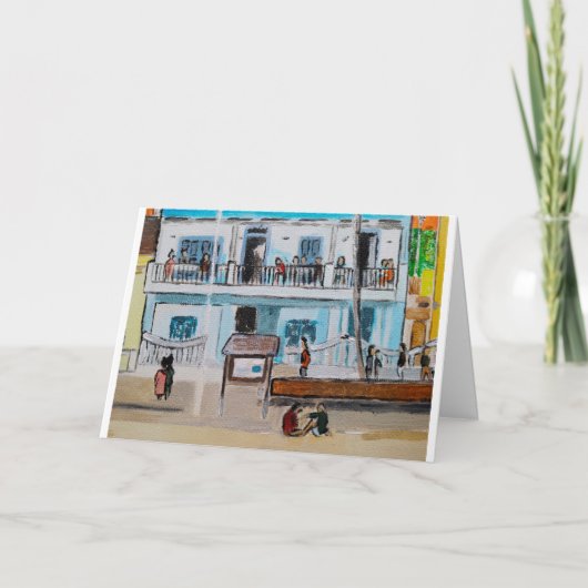 Carte Playa de la Malvarrosa Peinture d'Alfred Fox (Devant)