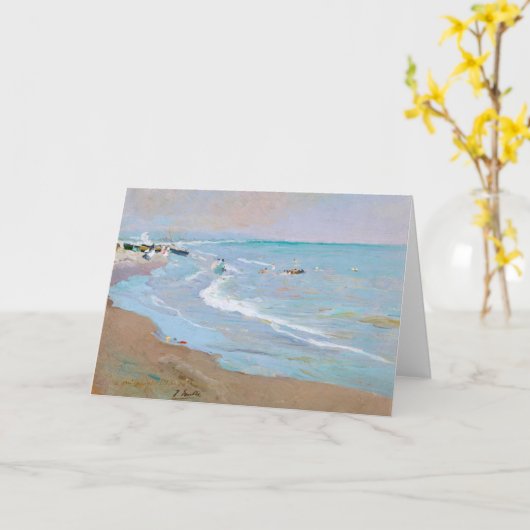 Carte Playa de Valencia | Joaquín Sorolla (Fleur jaune)
