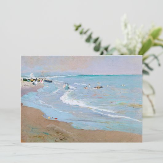 Carte Playa de Valencia | Joaquín Sorolla (Debout devant)