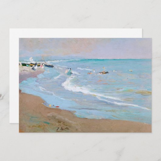 Carte Playa de Valencia | Joaquín Sorolla (Devant / Derrière)