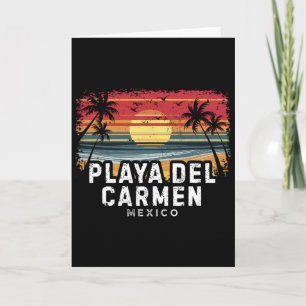 Carte Playa Del Carmen Mexique Planche de Surf Plage 