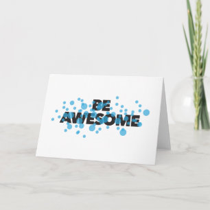 Carte Playful, vibrant, bold, modern design Be Awesome
