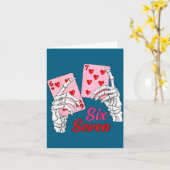 Carte Playing Cards 67 Valentine Skeleton Hand Six Seven (Fleur jaune)