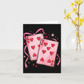 Carte Playing Cards 6 7 Of Hearts 67 Six Seven Bow Valen (Fleur jaune)