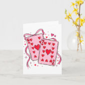 Carte Playing Cards Valentine 6 7 67 Six Seven Valentine (Fleur jaune)