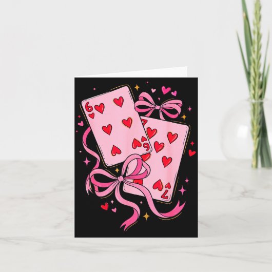 Carte Playing Cards Valentine 6 7 Six Seven Meme Preppy  (Devant)