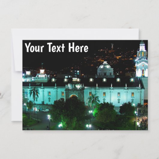 Carte Plaza de la Independencia, Quito, Equateur (Devant)