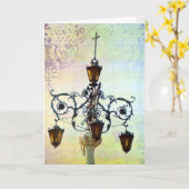 Carte Plaza Light 4, Anniversaire (Fleur jaune)