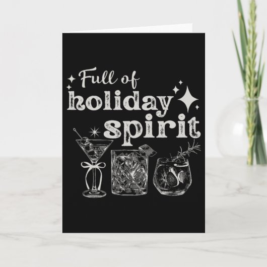 Carte Plein de vacances Spirit Vin Tail Noël fête (Devant)