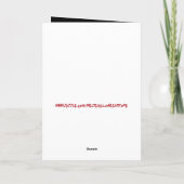 Carte Pleine lune de chauve-souris à sorcière monochrome (Dos)