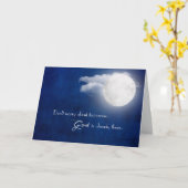 Carte Pleine lune et pensée nuageuse vous (Fleur jaune)