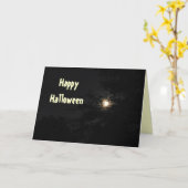 Carte Pleine lune HALLOWEEN NIVEAU (Fleur jaune)