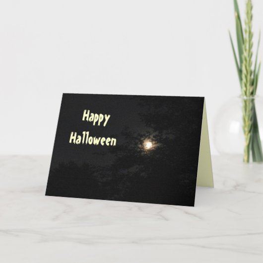 Carte Pleine lune HALLOWEEN NIVEAU (Devant)