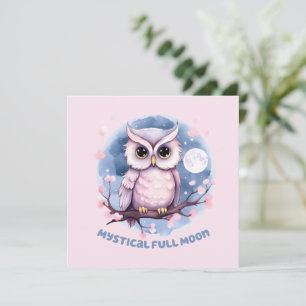Carte Pleine lune Mystique - Pastel Purple Night Sky - H