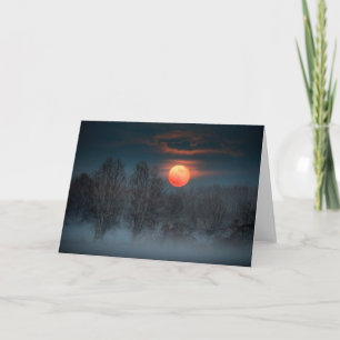 Carte Pleine Lune Novembre à Scalenghe, Italie