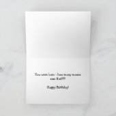 Carte Pleine lune Nuages drôle Anniversaire (Intérieur)