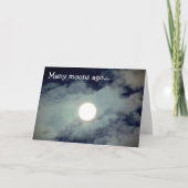 Carte Pleine lune Nuages drôle Anniversaire (Devant)