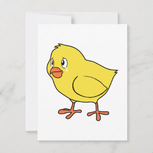 Carte Pleurer Jaune Chick Jaune Journée nationale du pou