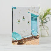 Carte pliable - Après-midi turquoise (Debout devant)