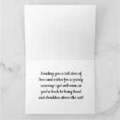 Carte pliable - Carte de vœux de rétablissement de (Intérieur)